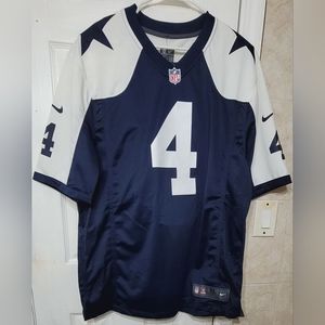 Men's Dallas Cowboys Dak Prescott Nike Navy Vapor Limited Player Jersey, XL
